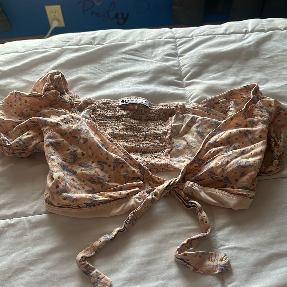 tide in the front crop top